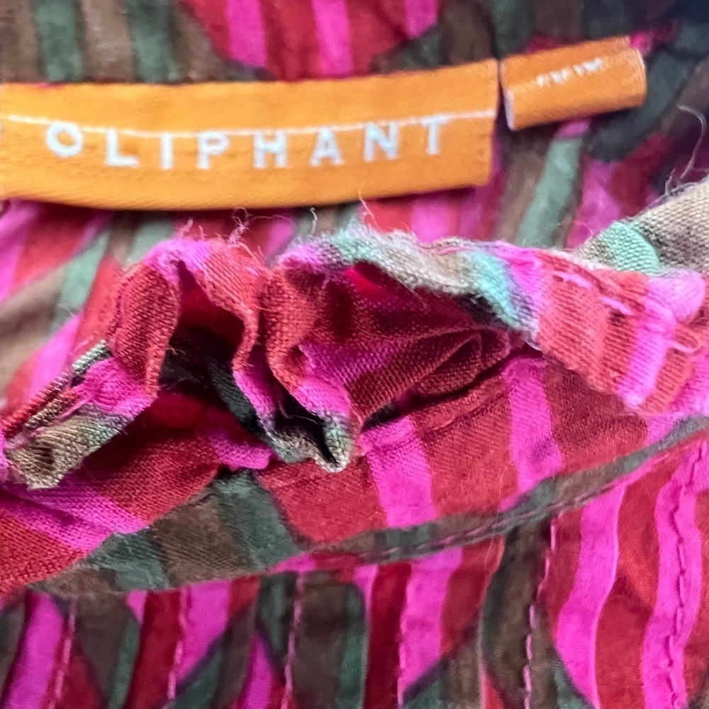 OLIPHANT PINTUCK RUFFLE BLOUSE - Picture 7 of 10